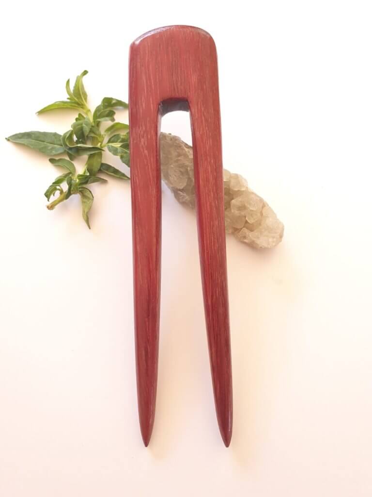 Hand carved Yew hair spike